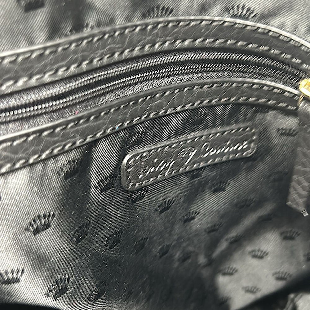 Juicy Couture Y2K Vintage Blue/Pink Glitter Velvet Tote Handbag Purse 👛 👛 - Picture 9 of 9